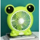 Mini ventilator cu fir model BROSCUTA pentru birou portabil VERDE