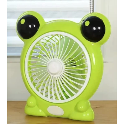 Mini ventilator cu fir model BROSCUTA pentru birou portabil VERDE