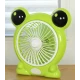 Mini ventilator cu fir model BROSCUTA pentru birou portabil VERDE