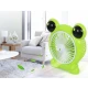 Mini ventilator cu fir model BROSCUTA pentru birou portabil VERDE