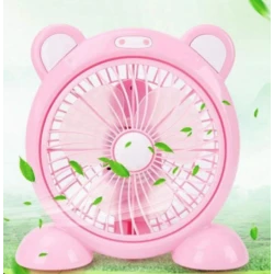 UB Ventilator cu fir model PORCUSOR pentru birou portabil ROZ