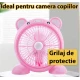 UB Ventilator cu fir model PORCUSOR pentru birou portabil ROZ