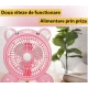 UB Ventilator cu fir model PORCUSOR pentru birou portabil ROZ