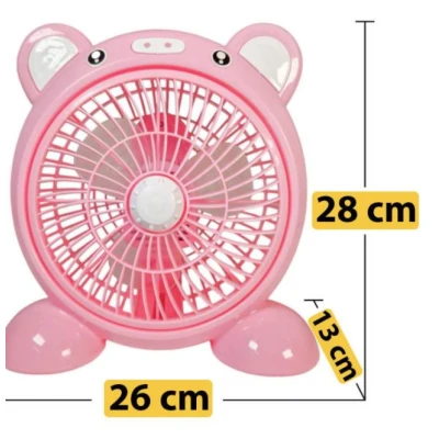 UB Ventilator cu fir model PORCUSOR pentru birou portabil ROZ