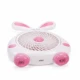 Mini ventilator cu fir model IEPURAS pentru birou portabil ROZ