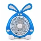 Mini ventilator cu fir model IEPURAS pentru birou portabil ALBASTRU