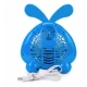 Mini ventilator cu fir model IEPURAS pentru birou portabil ALBASTRU