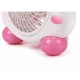 Mini ventilator cu fir model IEPURAS pentru birou portabil ROZ