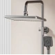 Sistem de dus Premium cu Afișaj Digital si LED cap ploaie dus de mana si pistol de clatire Gri Grafit