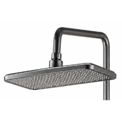 Sistem de dus Premium cu Afișaj Digital si LED cap ploaie dus de mana si pistol de clatire Gri Grafit