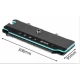 Sistem de dus Premium cu Afișaj Digital si LED cap ploaie dus de mana si pistol de clatire Gri Grafit
