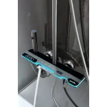 Sistem de dus Premium cu Afișaj Digital LED si lumina 4 moduri pulverizare apa pistol de clatire negru gri