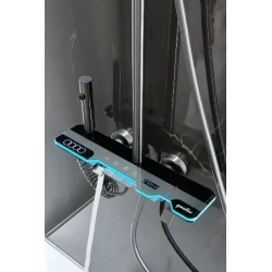 Sistem de dus Premium cu Afișaj Digital LED si lumina 4 moduri pulverizare apa pistol de clatire negru gri