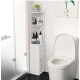 Dulap vertical pentru baie 3 polite 2 sertare 120 x 20 x 20 cm ALB