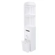 Dulap vertical pentru baie 3 polite 2 sertare 120 x 20 x 20 cm ALB