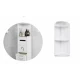 Dulap vertical pentru baie 3 polite 2 sertare 120 x 20 x 20 cm ALB