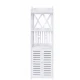 Dulap pentru baie modern raft depozitare PVC 4 sertare si 2 usi Alb 90x40x25 cm