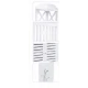 Dulap pentru baie modern raft depozitare PVC 4 sertare si 2 usi Alb 90x40x25 cm