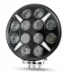 Proiector LED 9 inch Rotund 120W de 24000LM Alba + Galbena Pozitie si Stroboscop 12 24V