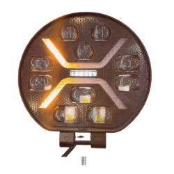 Proiector led auto Spider 1013 rotund 9 inch Off Road camion alb galben 12V 24V 10 LED