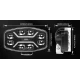 Proiector LED 9 inch dreptunghiular de 180W cu 25000LM cu lupa pozitie alba si galbena dinamica 12 24V