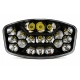 Proiector led auto dreptunghiular de 9 inch Off Road camion alb galben 12V 24V 19 LED