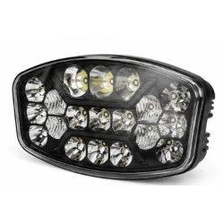 Proiector led auto dreptunghiular de 9 inch Off Road camion alb galben 12V 24V 19 LED