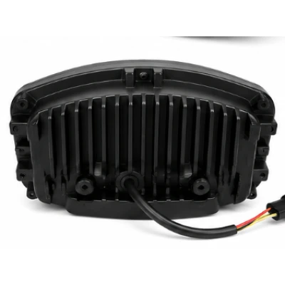 Proiector led auto dreptunghiular de 9 inch Off Road camion alb galben 12V 24V 19 LED