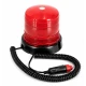 Girofar led 12v 24V cu magnet si mufa bricheta ROSU