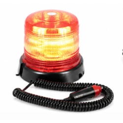 Girofar led 12v 24V cu magnet si mufa bricheta ROSU