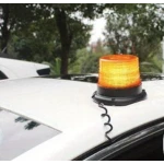 Girofar led 12v 24V cu magnet si mufa bricheta PORTOCALIU
