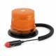 Girofar led 12v 24V cu magnet si mufa bricheta PORTOCALIU