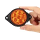 Set 2 mini Lampi LED Laterale Portocalii 12V 24V pentru camion remorca rulota si utilaje semnalizare si Gabarit