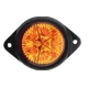 Set 2 mini Lampi LED Laterale Portocalii 12V 24V pentru camion remorca rulota si utilaje semnalizare si Gabarit