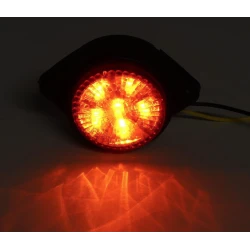 Set 2 mini Lampi LED Laterale Portocalii 12V 24V pentru camion remorca rulota si utilaje semnalizare si Gabarit