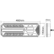 Lampa auto stop spate led de 46cm cu 5 functii semnalizare dinamica ceata 12 24V