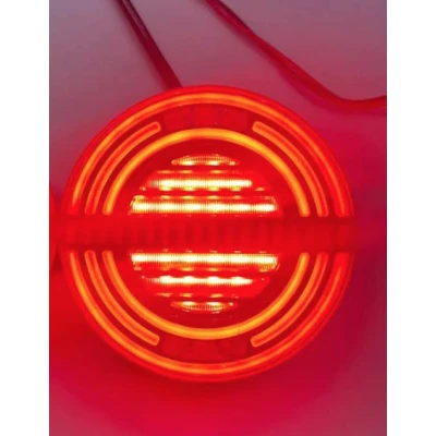 Lampa auto spate LED 12 24V pozitie efect neon 140mm semnalizare dinamica pozitie STOP rosu / galben