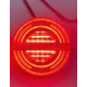 Lampa auto spate LED 12 24V pozitie efect neon 140mm semnalizare dinamica pozitie STOP rosu / galben