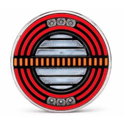 Lampa auto spate LED 12 24V pozitie efect neon 140mm semnalizare dinamica pozitie STOP rosu / galben