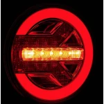 Lampa auto spate LED 12 24V pozitie efect neon semnalizare dinamica 140mm Pozitie STOP rosu / galben / alb