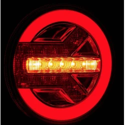 Lampa auto spate LED 12 24V pozitie efect neon semnalizare dinamica 140mm Pozitie STOP rosu / galben / alb