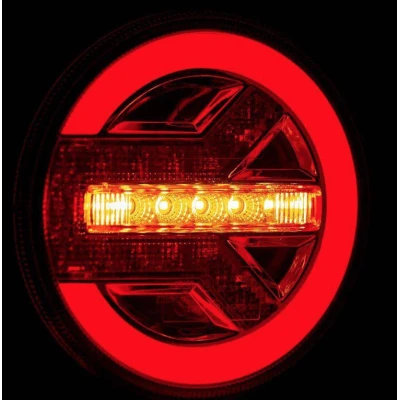 Lampa auto spate LED 12 24V pozitie efect neon semnalizare dinamica 140mm Pozitie STOP rosu / galben / alb