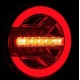 Lampa auto spate LED 12 24V pozitie efect neon semnalizare dinamica 140mm Pozitie STOP rosu / galben / alb