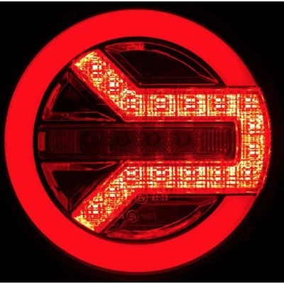 Lampa auto spate LED 12 24V pozitie efect neon semnalizare dinamica 140mm Pozitie STOP rosu / galben / alb