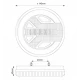 Lampa auto spate LED 12 24V pozitie efect neon semnalizare dinamica 140mm Pozitie STOP rosu / galben / alb