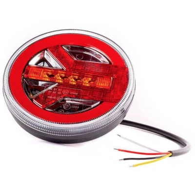 Lampa auto spate LED 12 24V pozitie efect neon semnalizare dinamica 140mm Pozitie STOP rosu / galben / alb