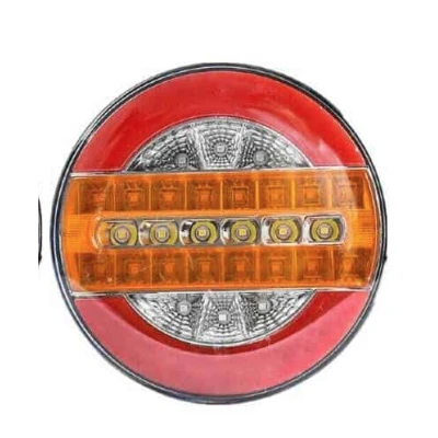 Lampa auto spate LED 12 24V pozitie efect neon semnalizare dinamica 140mm Pozitie STOP rosu / galben