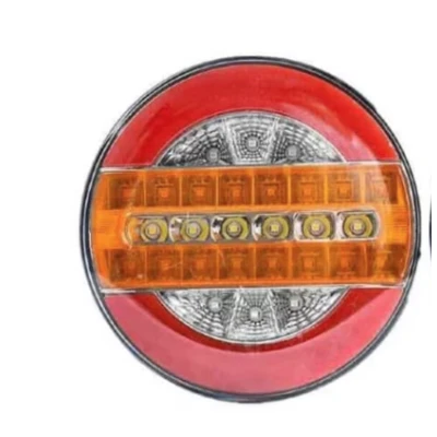Lampa auto spate LED 12 24V pozitie efect neon semnalizare dinamica 140mm Pozitie STOP rosu / galben