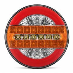 Lampa auto spate LED 12 24V pozitie efect neon semnalizare dinamica 140mm Pozitie STOP rosu / galben