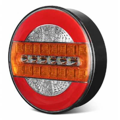 Lampa auto spate LED 12 24V pozitie efect neon semnalizare dinamica 140mm Pozitie STOP rosu / galben